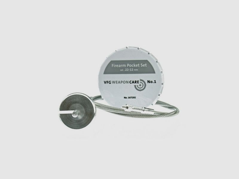 VFG Firearm Pocket Set .22- 12 Cleaning Accessories for Firearms