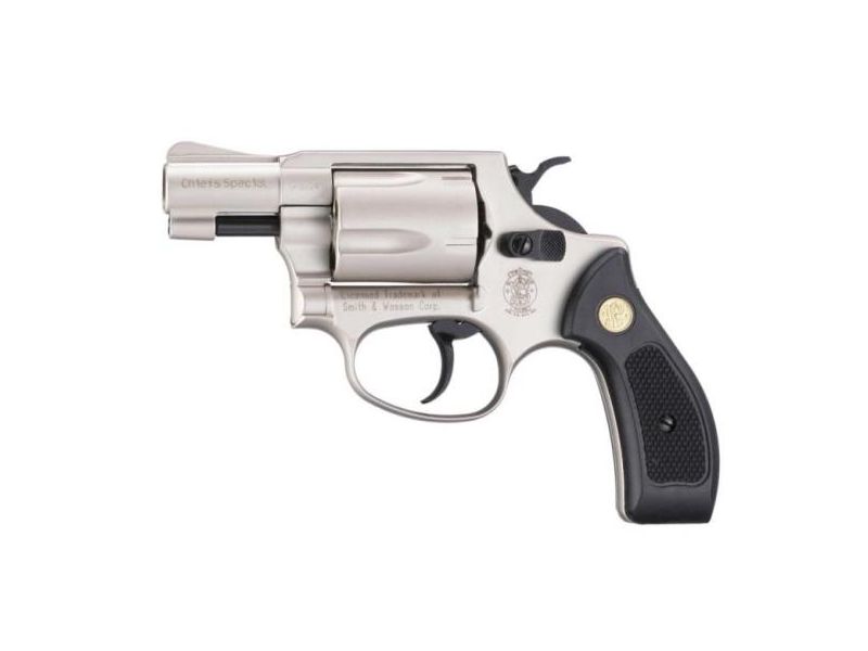 SMITH & WESSON Gasrevolver (SRS) Chief's Special Nickel Kal. 9mm R