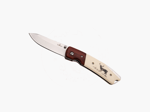 Nóż – Third – Rączka ABS z dekoracją jelenia (Ostrze ze stali nierdzewnej 9,5 cm)