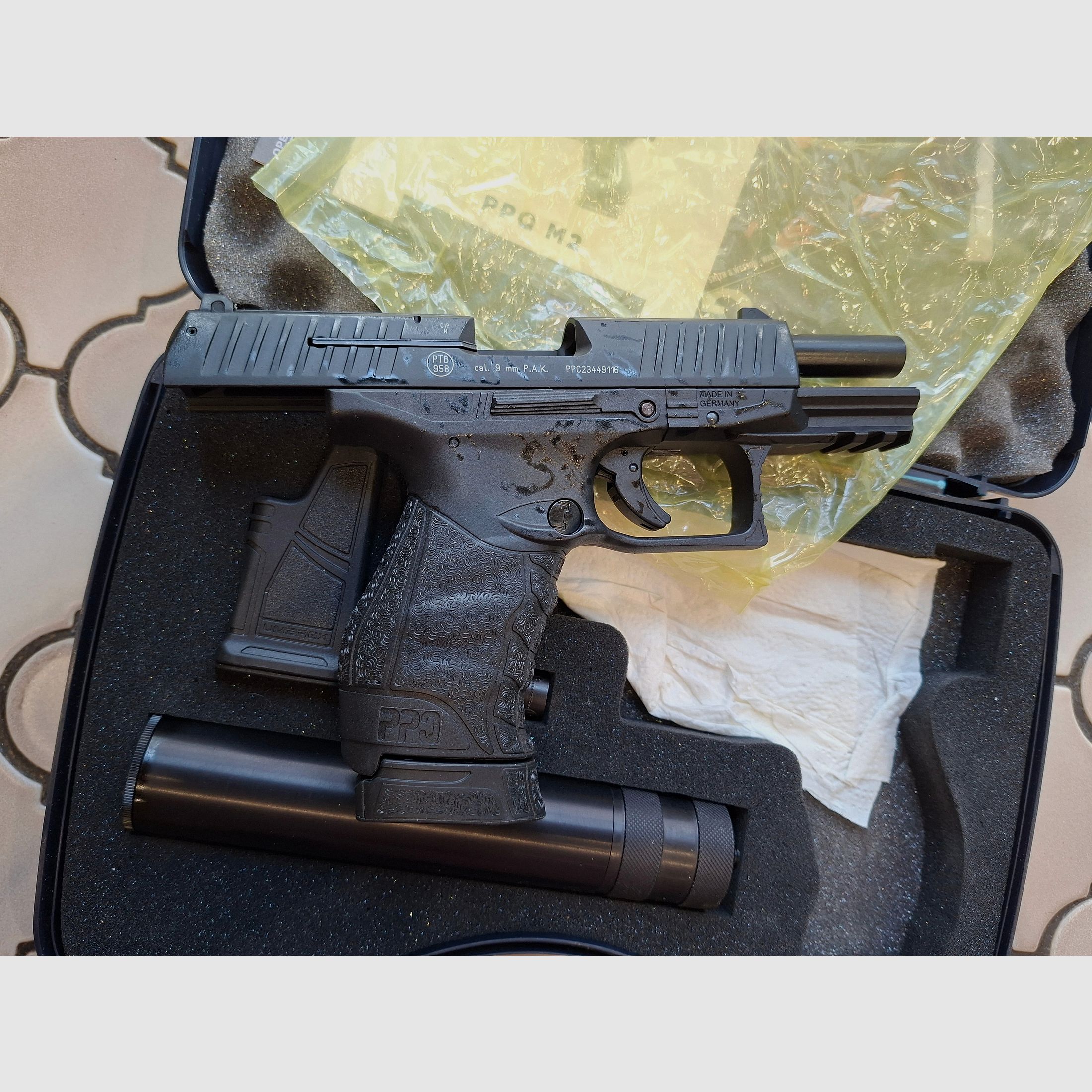 Walther PPQ M2 BLK Navy Kit PAK, brand new and unfired.
