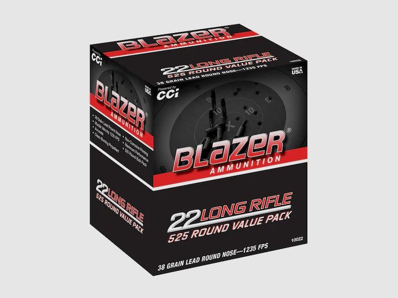CCI Blazer .22 LR 38GR LRN 525 cartridges