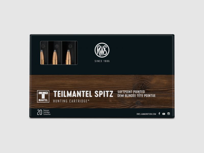 RWS ID CLASSIC 5,6x52R TEILMANTEL SP - 71 GRS / 4,6 G.- 20 SCHUSS