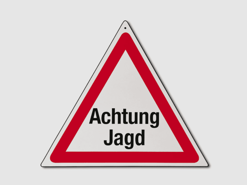 AKAH Warndreieck "Achtung Jagd"