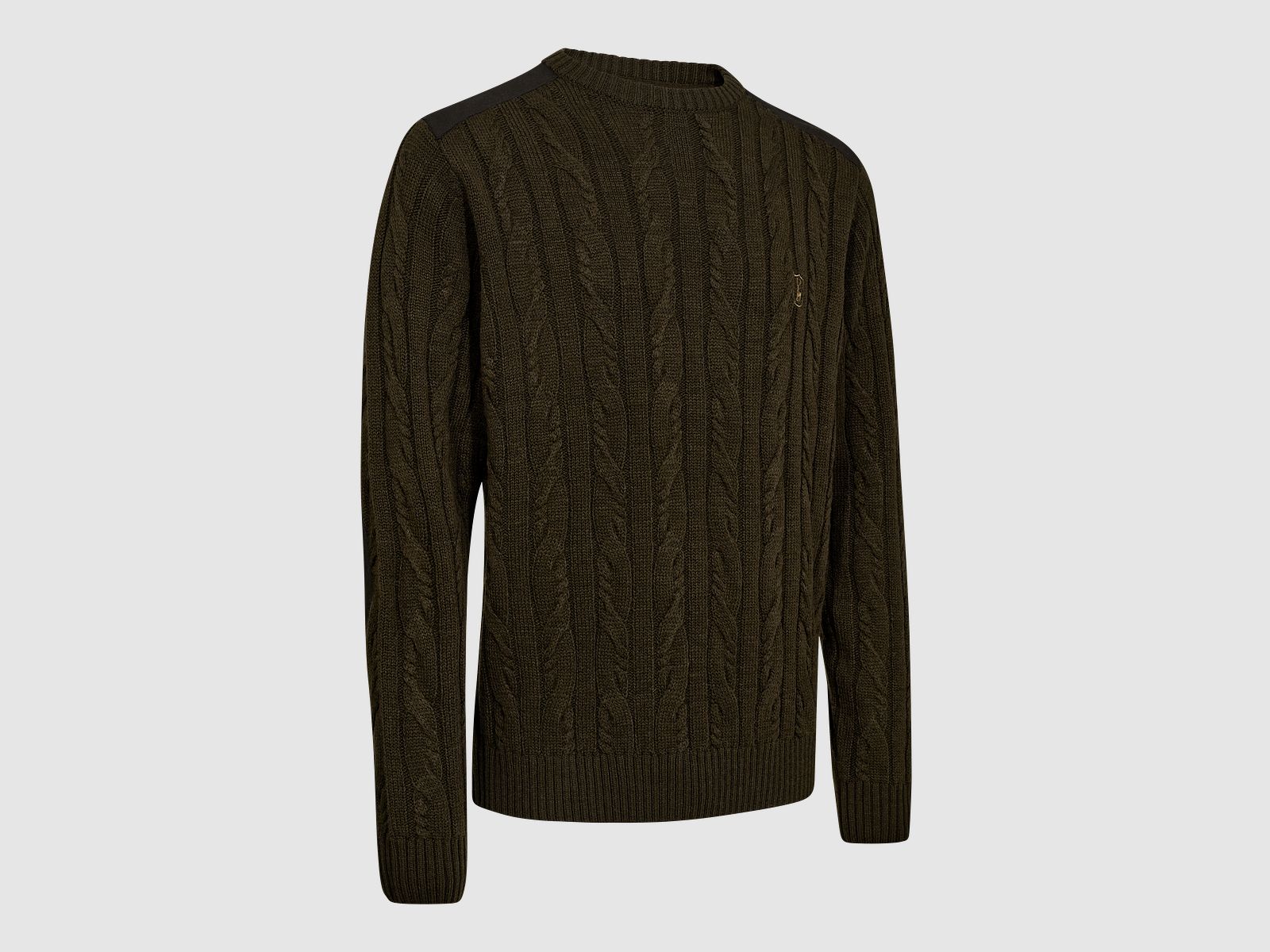 Deerhunter Randall Strickpullover mit Rundhalsausschnitt Herren Art Green L