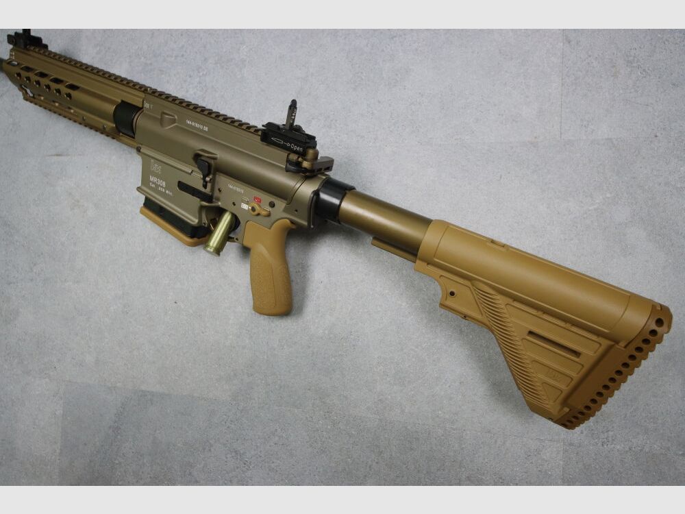 Heckler & Koch MR308, A3-Version, Slim-Line HKey RAL8000 "sandfarbend"
