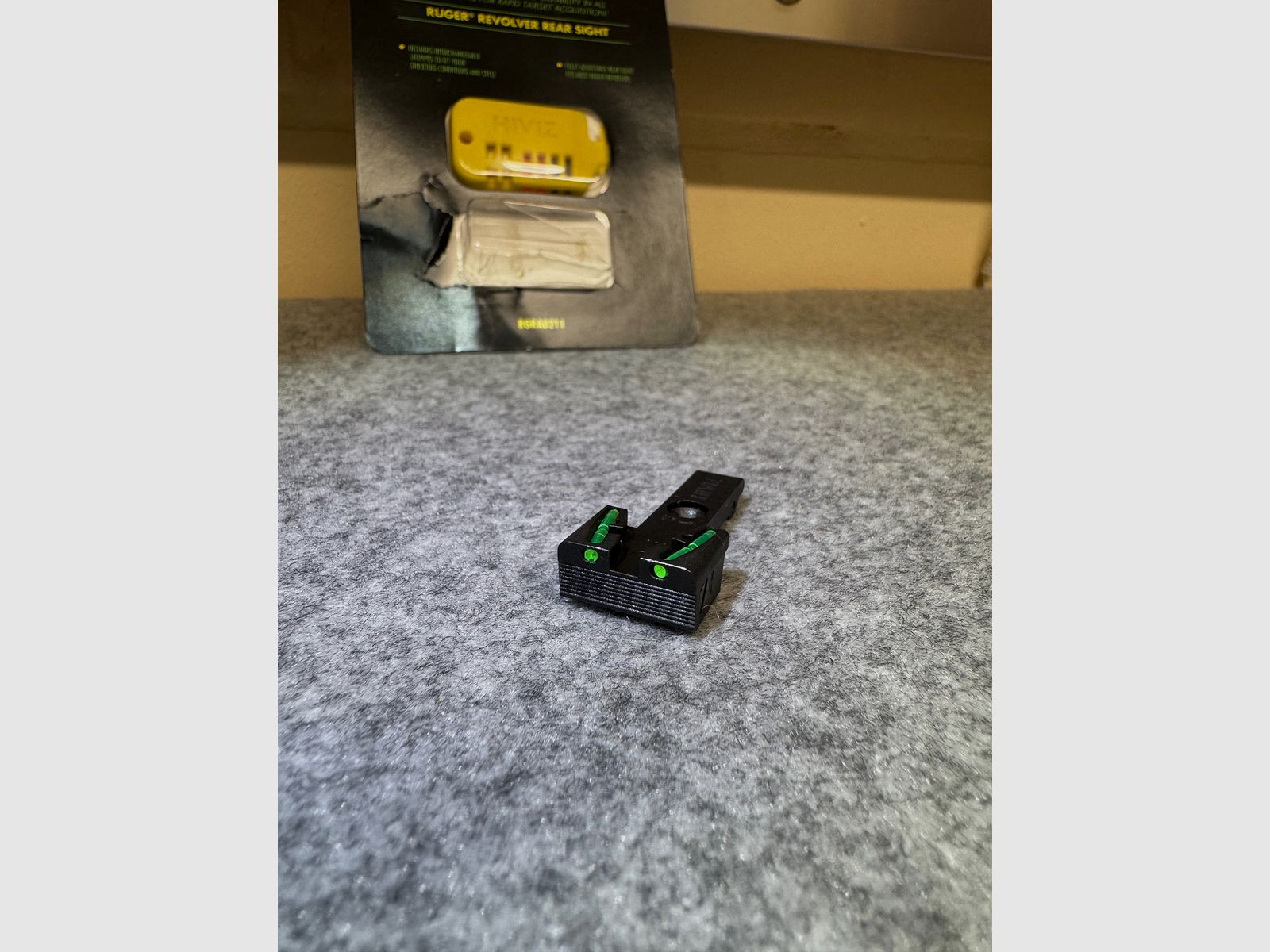 HIVIZ Fiber Kimme für Ruger GP100, Redhawk etc.