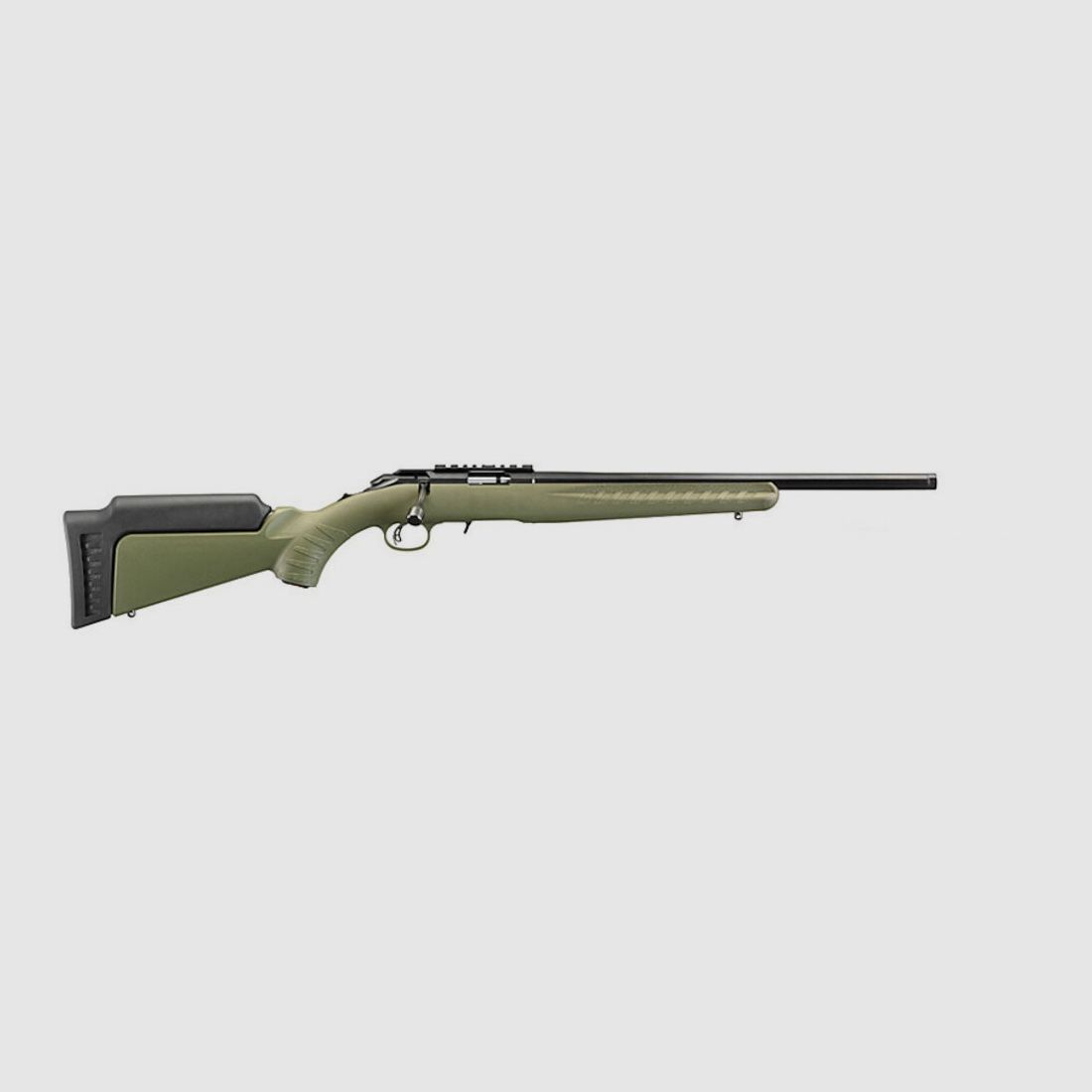 Ruger AMERICAN® RIMFIRE .22 LR 18"/46CM OD GREEN 1/2"-28