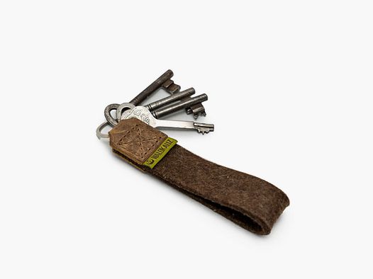 WALDKAUZ keychain made of wool felt