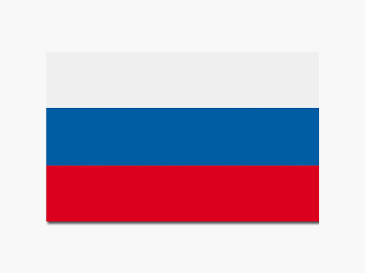 Diverse Flagge Russland