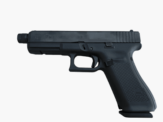 Glock 17 Gen5 mit Gewindelauf M13,5x1 links