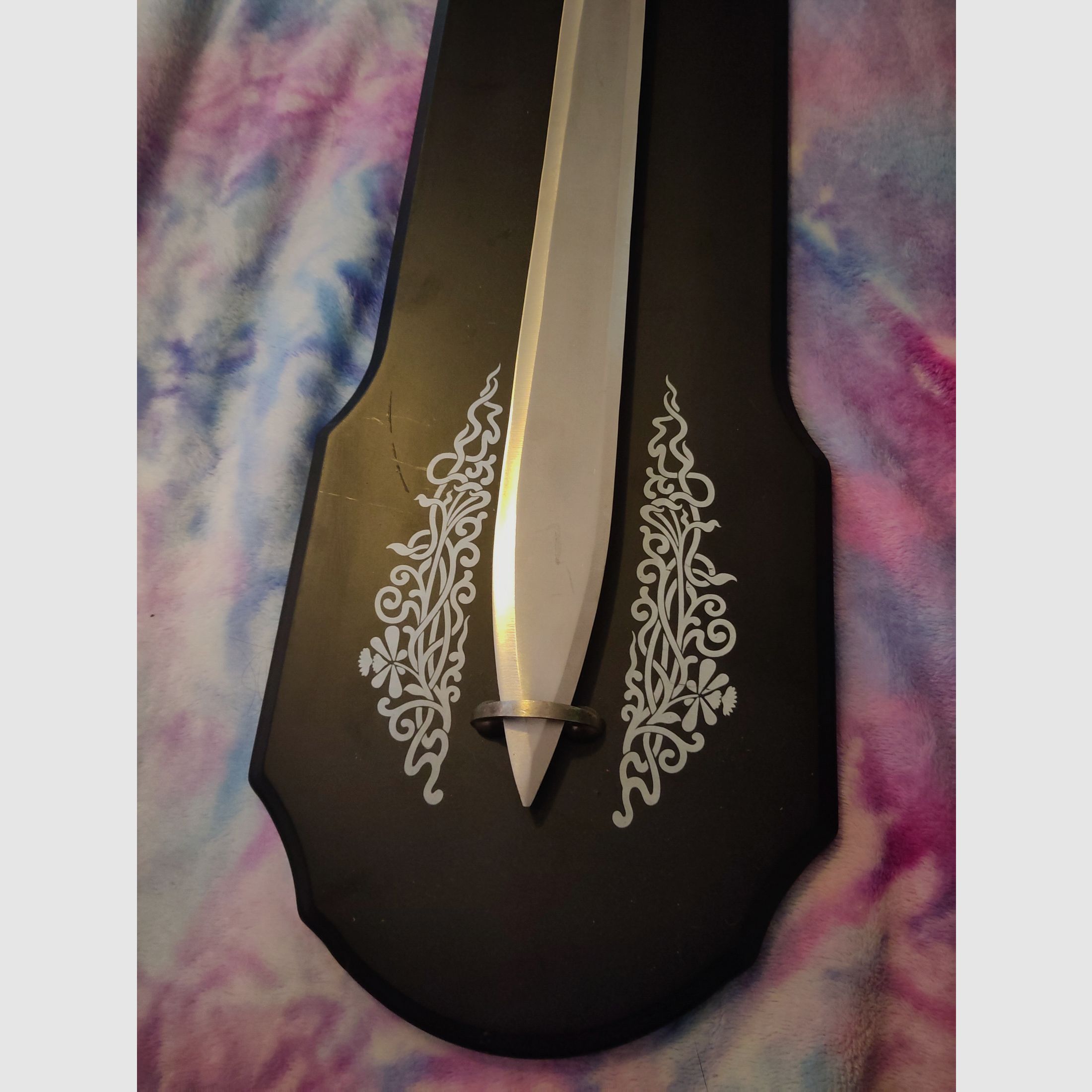 Decorative sword dragon slayer from "Two Worlds" 100cm including wall mount *rare*