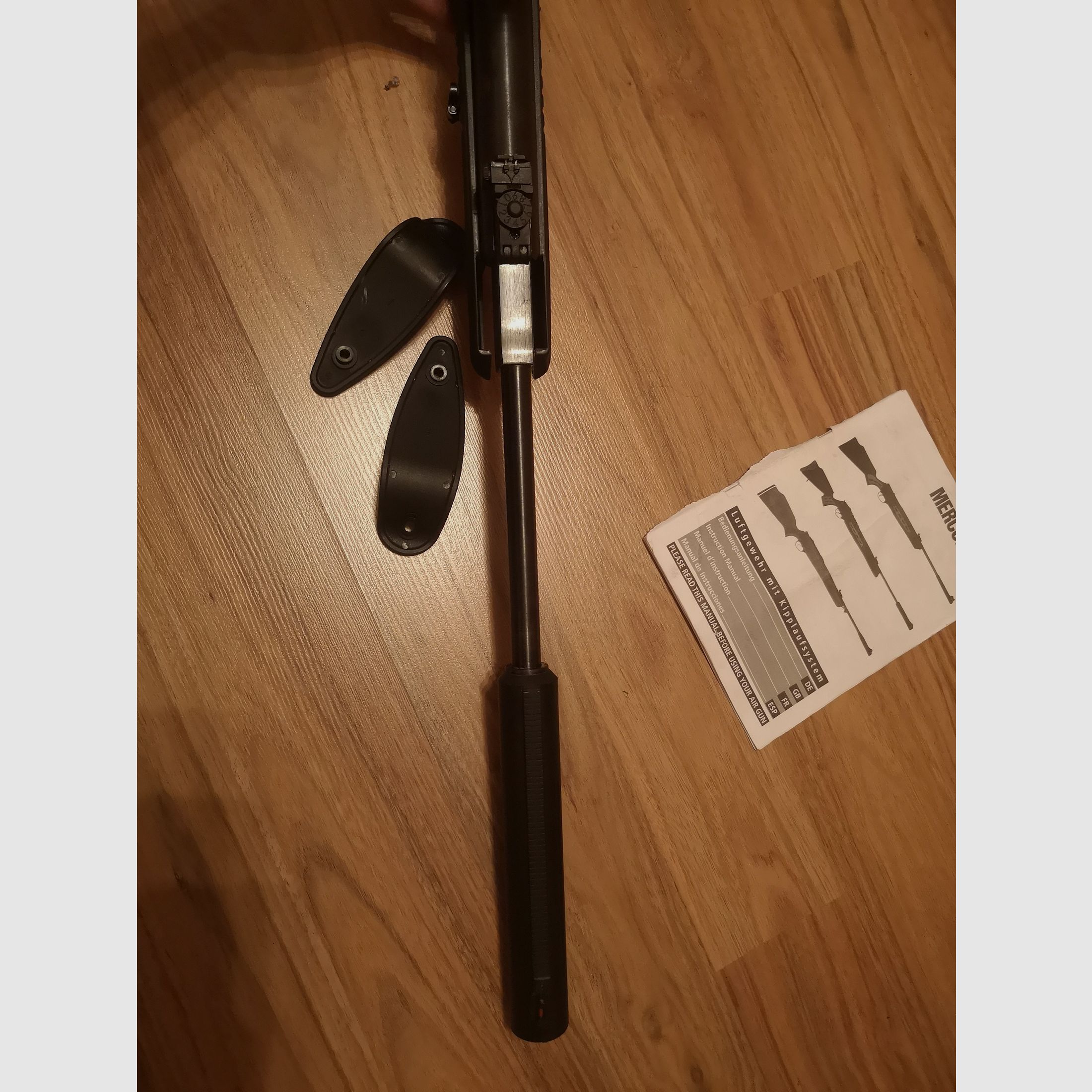 Mercury 85XTac Kipplauf Luftgewehr Set 4,5mm Diabolos inkl. 3-9x32 Zielfernrohr Tasche