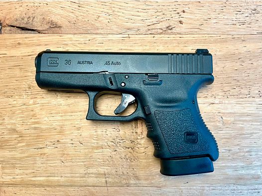 Glock 36 .45Auto Sub-Compact komplett set neuwertig 