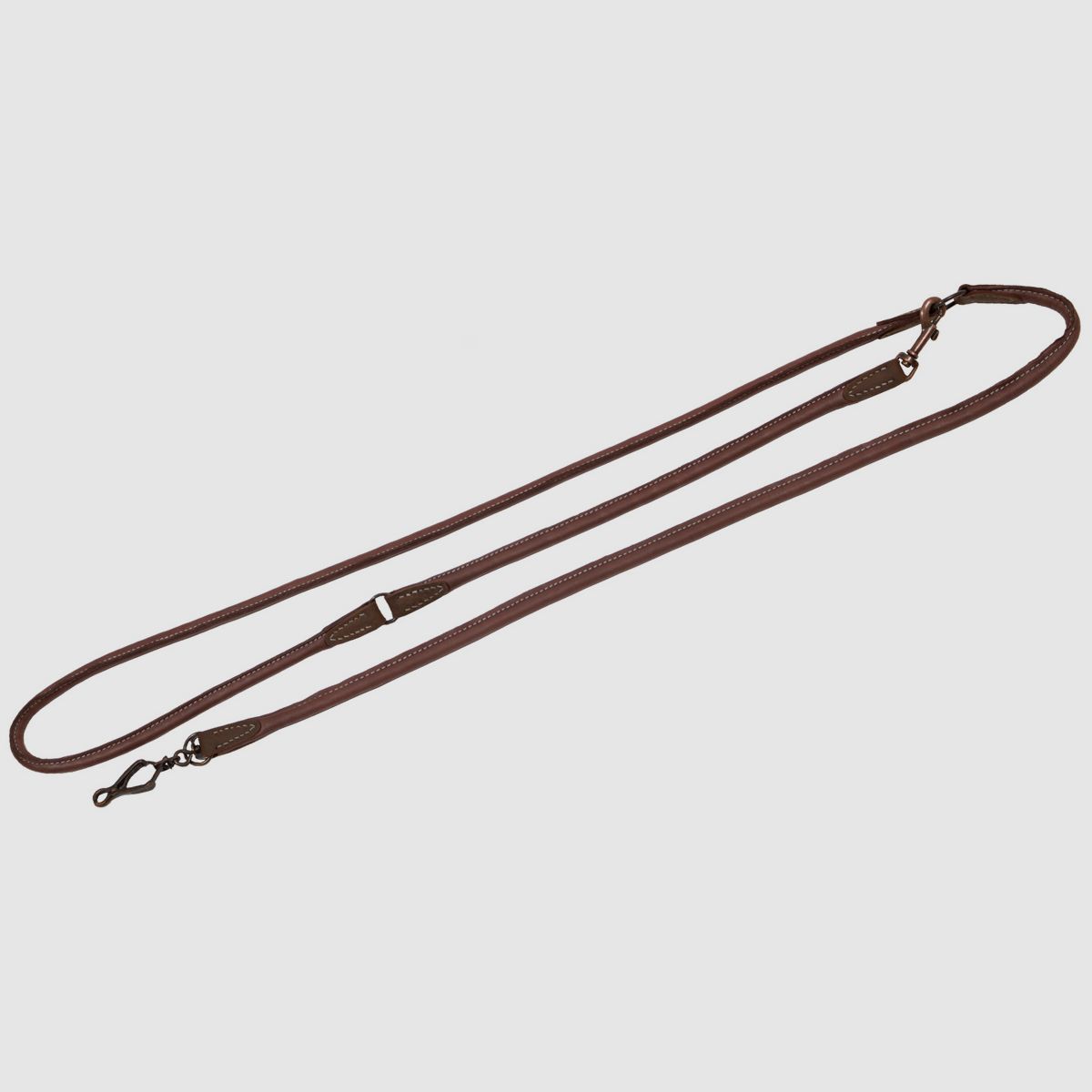 AKAH Umhängeleine / Länge: 1,85cm / auf 3 Längen verstellbar , aus Olivenleder