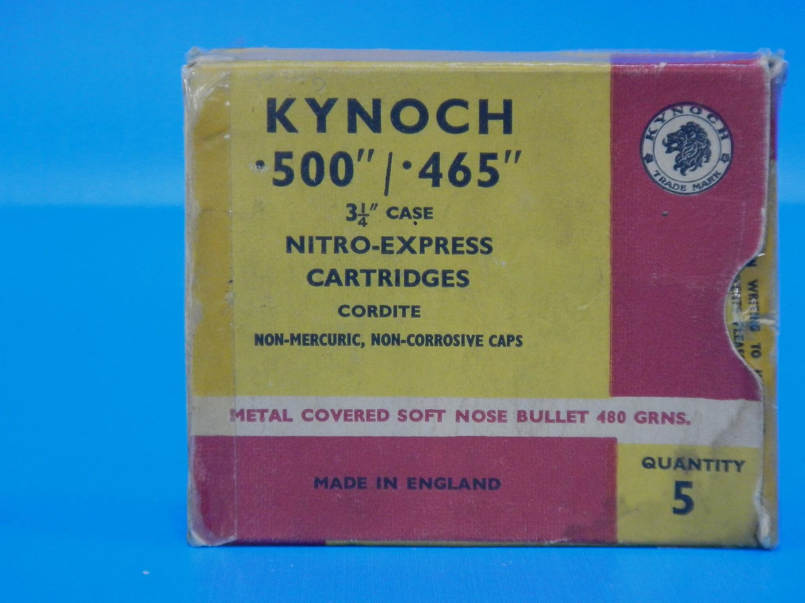 MUNITIE KYNOCH CAL. 500/465