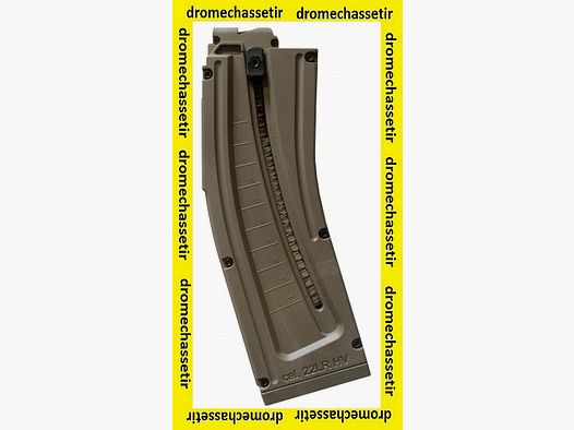 chargeur 22 cartouches en calibre 22 LR pour ISSC MK22 et GSG 15, FDE