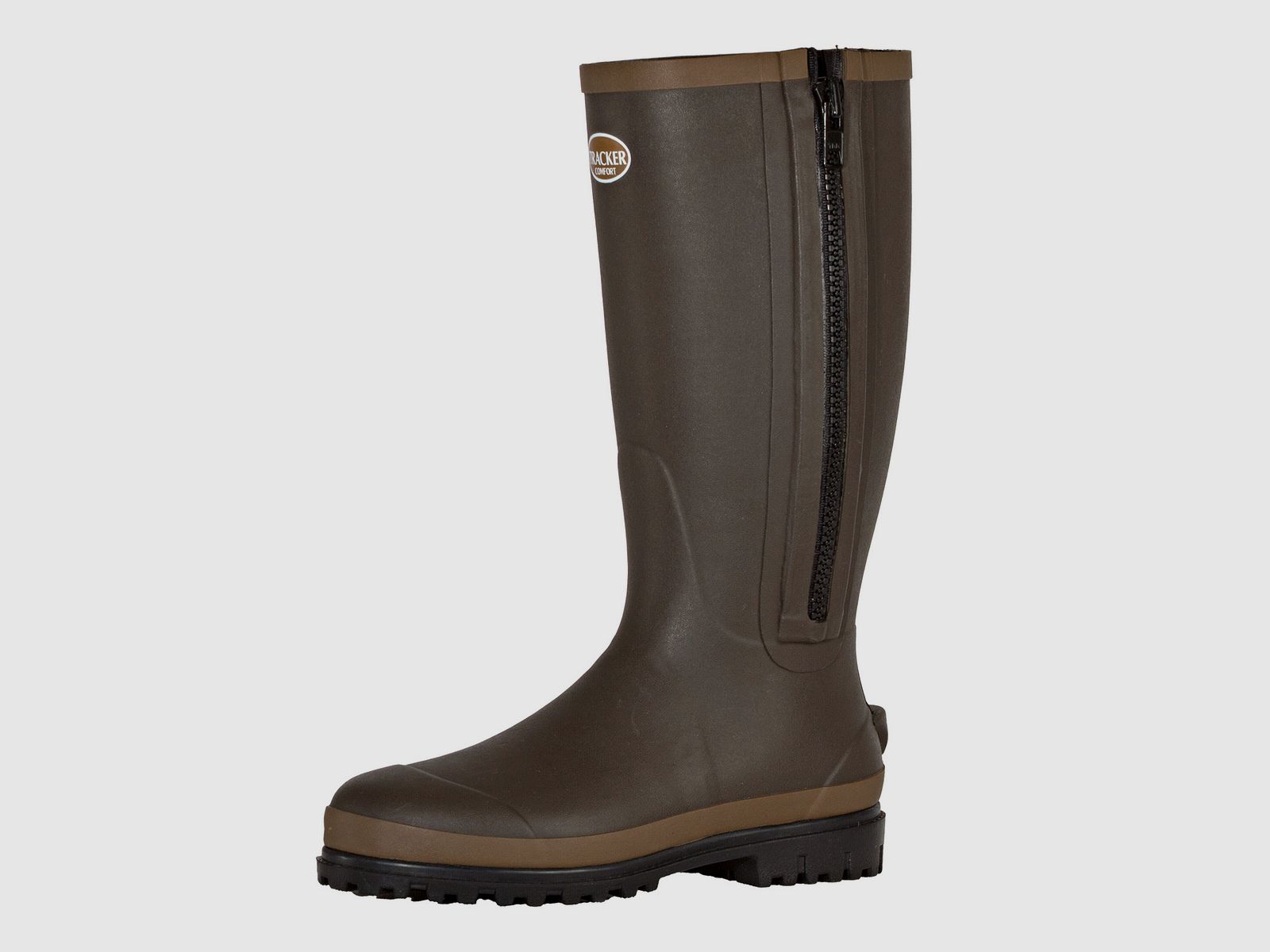 Tracker Neoprenstiefel braun mit Reißverschluss