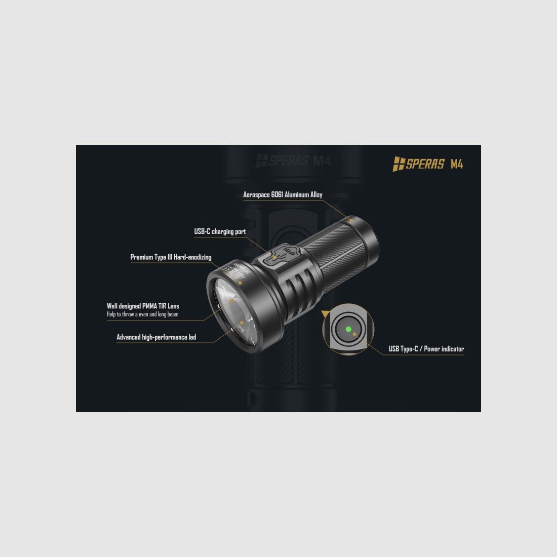LED-TORCH 1320 LUMEN MIT EINEM LICHTSTRAHL BIS ZU 652M, Bild 7 von 11