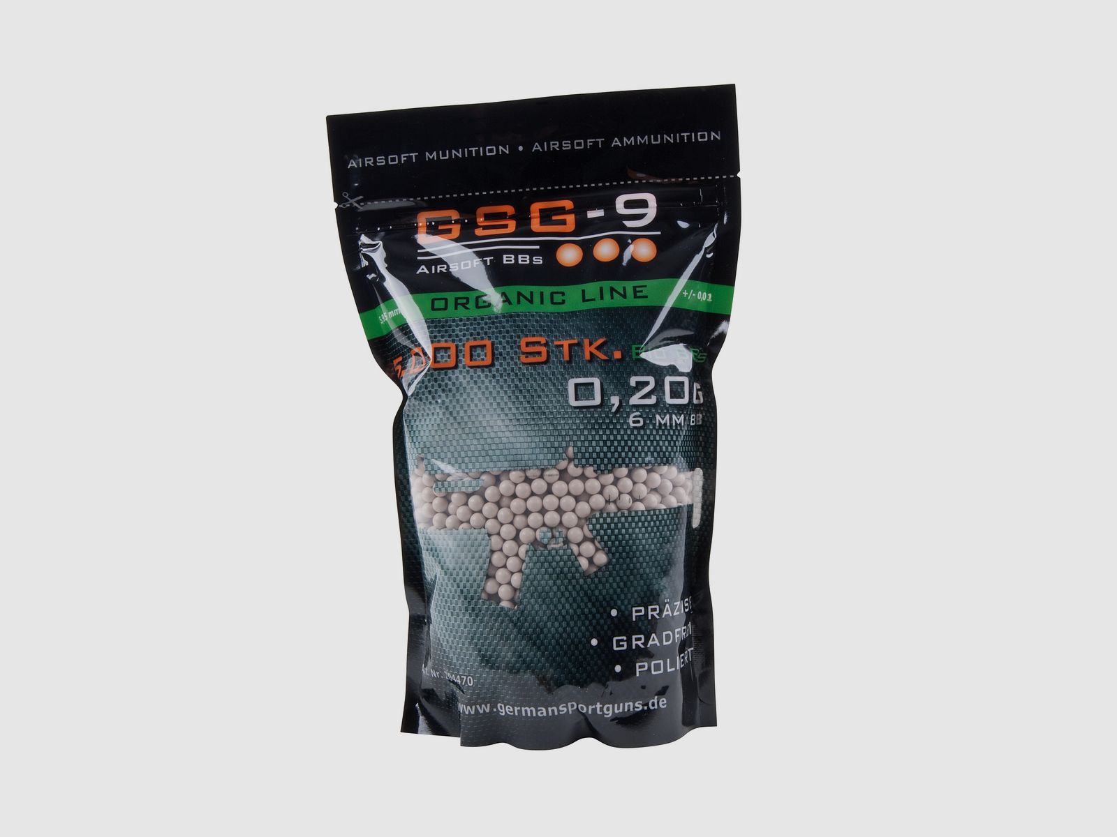 GSG-9 Organic Line 6mm BIO BBs Weiß 0,20 g 5.000 Stück