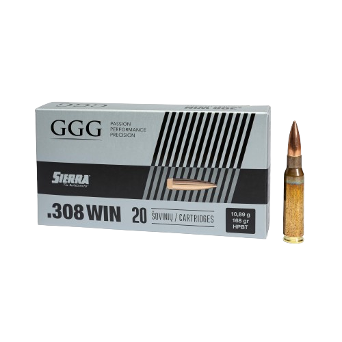 Amunicja GGG SIERRA ,HPBT kal. .308 Win., 10,9g/168gr, opakowanie 20 szt.