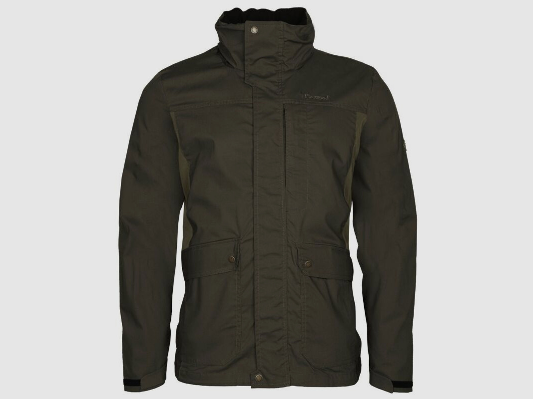 Pinewood Herren Jacke Finnveden Trail Hybrid Dark Olive/Earth Brown