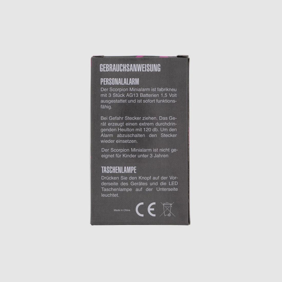 Scorpion Personalalarm 120 db Pink