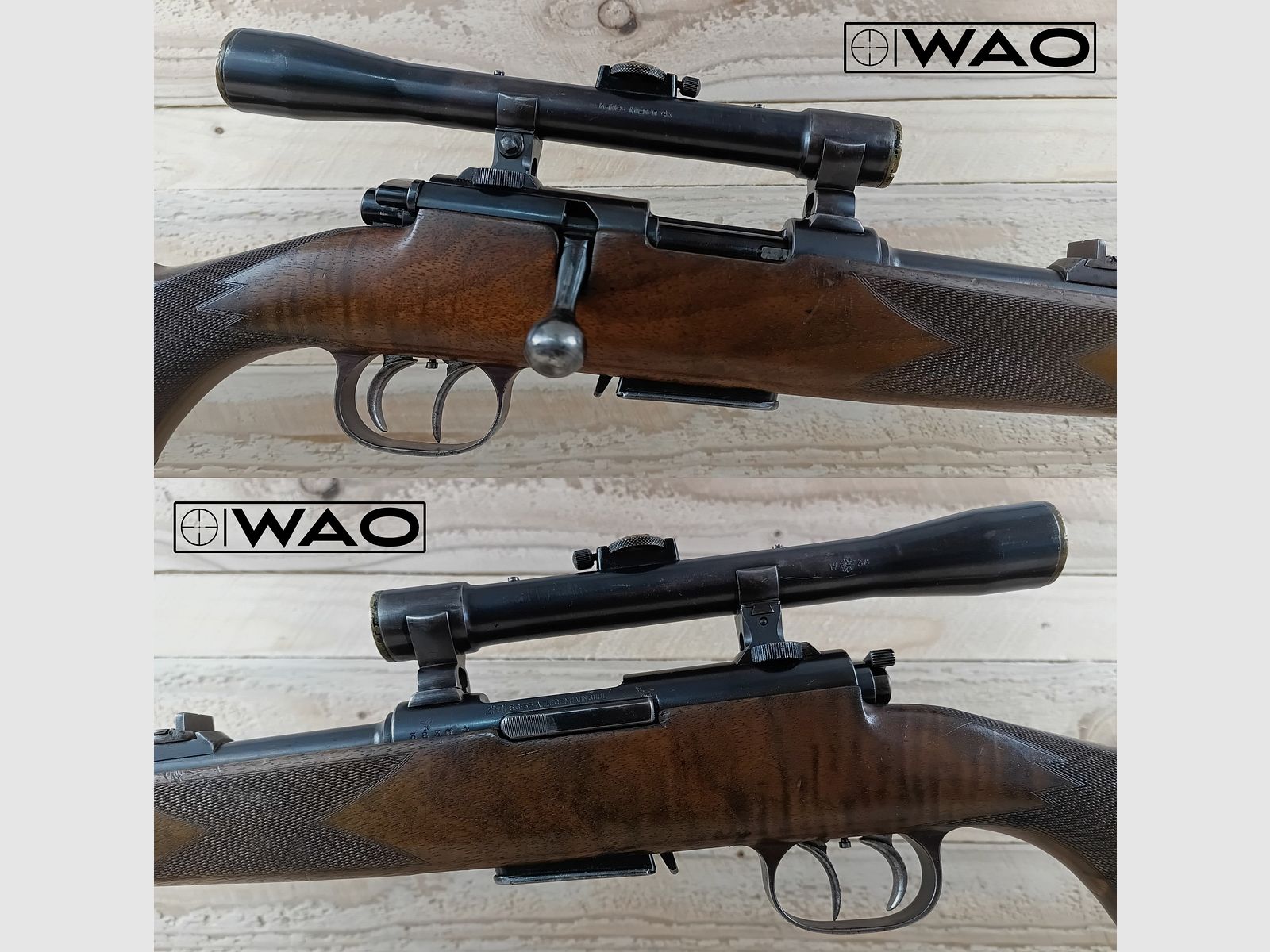 Repetitiegeweer Ziegenhahn en Diem (Zi-Di-Geweer D.R.G.M), Kal. 5,6x35R, Vierling *met ZF Kahles Mignon*