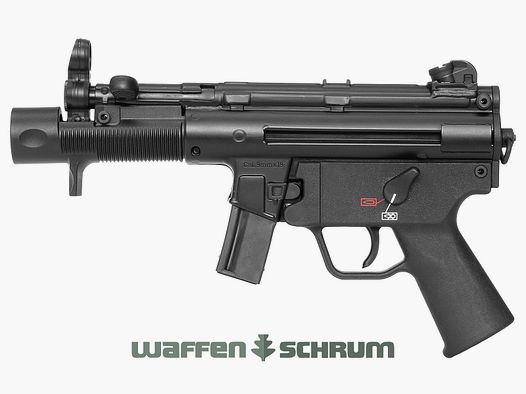 Heckler & Koch HK Pistole SP5K sowie umklappbare Schulterstütze