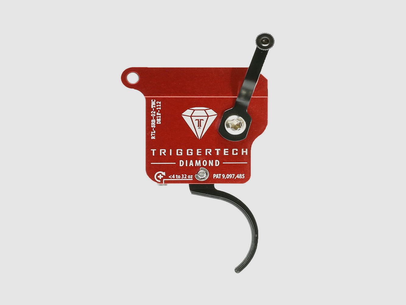 TriggerTech Rem700 Diamond – Sinistro – Senza rilascio del percussore – Curvo tradizionale (PVD Nero)