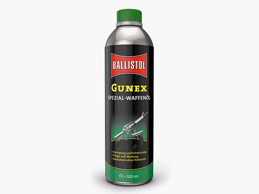 Ballistol Gunex speciaal wapolie - 500ml fles