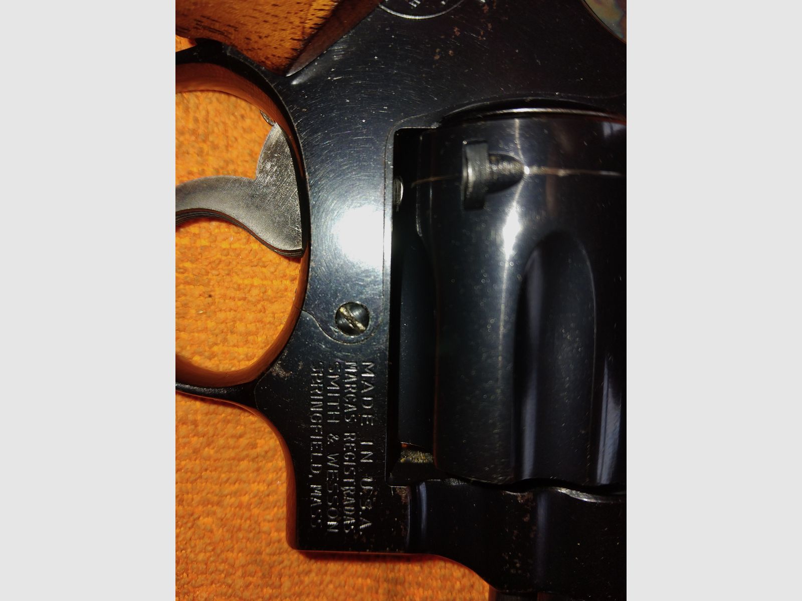 Revolver Smith & Wessen Modell 17 6" mit Sportgriffstück