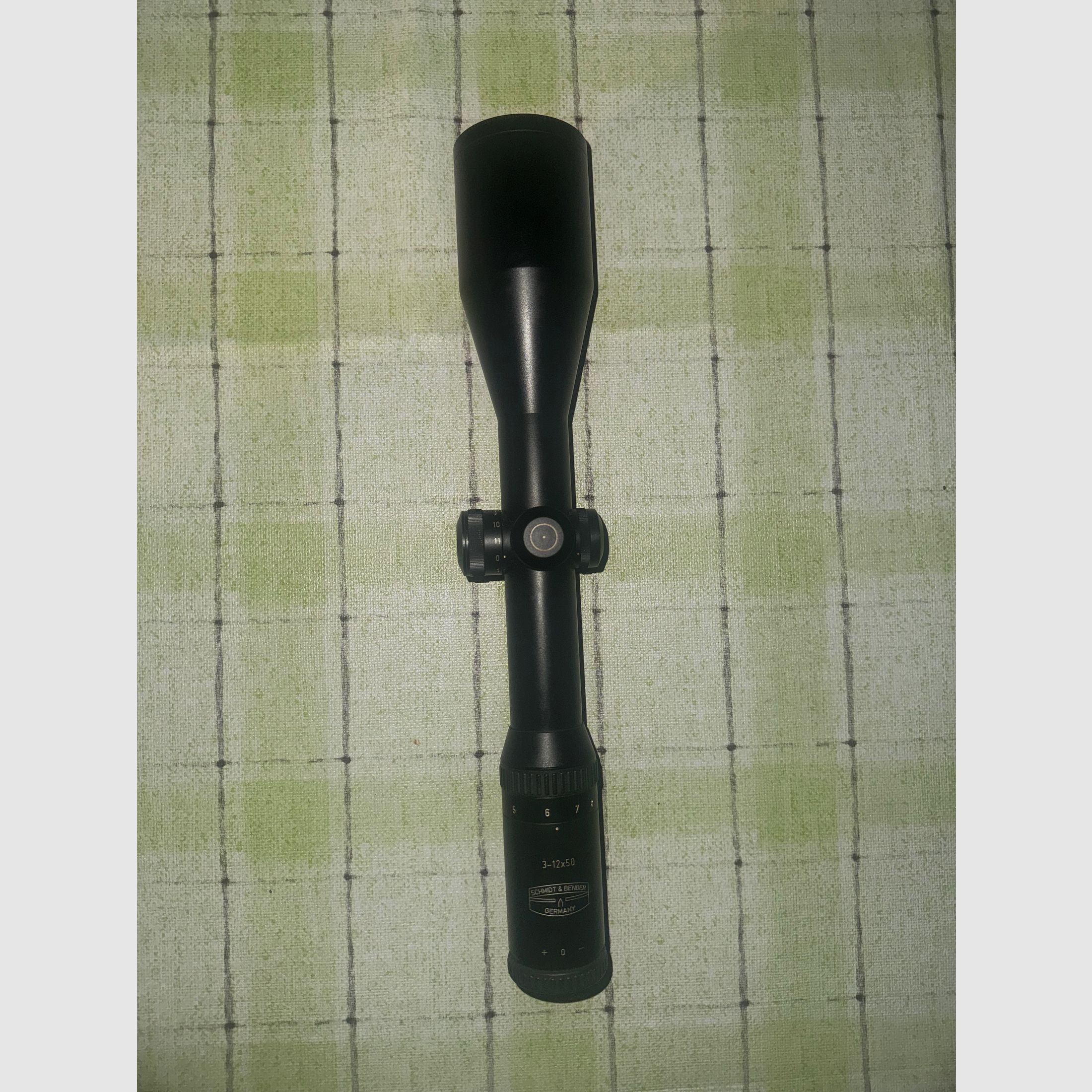Schmidt & Bender 3–12x50 Zielfernrohr mit Blaser Sattelmontage