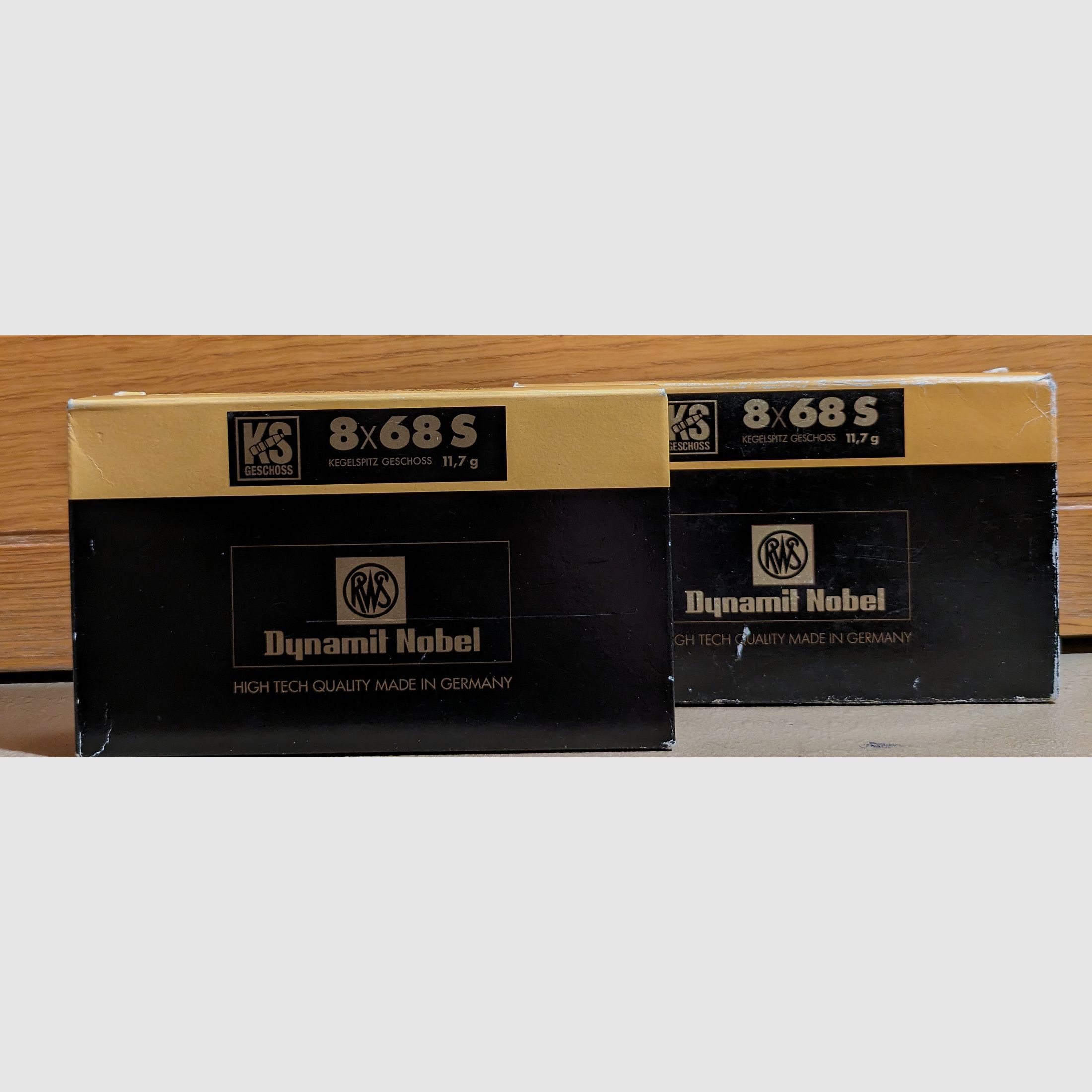 2 Schachteln RWS 8x68S mit 11,7 gramm KS Geschoß