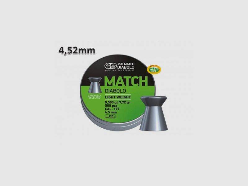 JSB Diabolos MATCH LIGHT WEIGHT cal.4,52mm 0,50gr