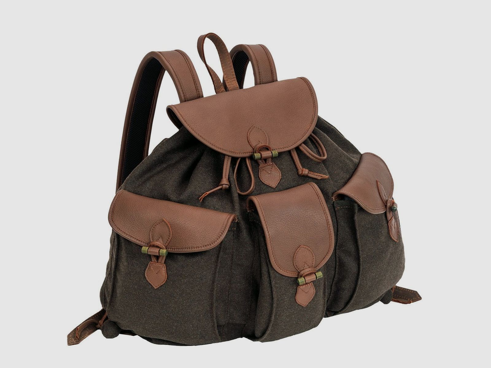 AKAH Loden de Luxe Rucksack met Elch-Leder 30 L