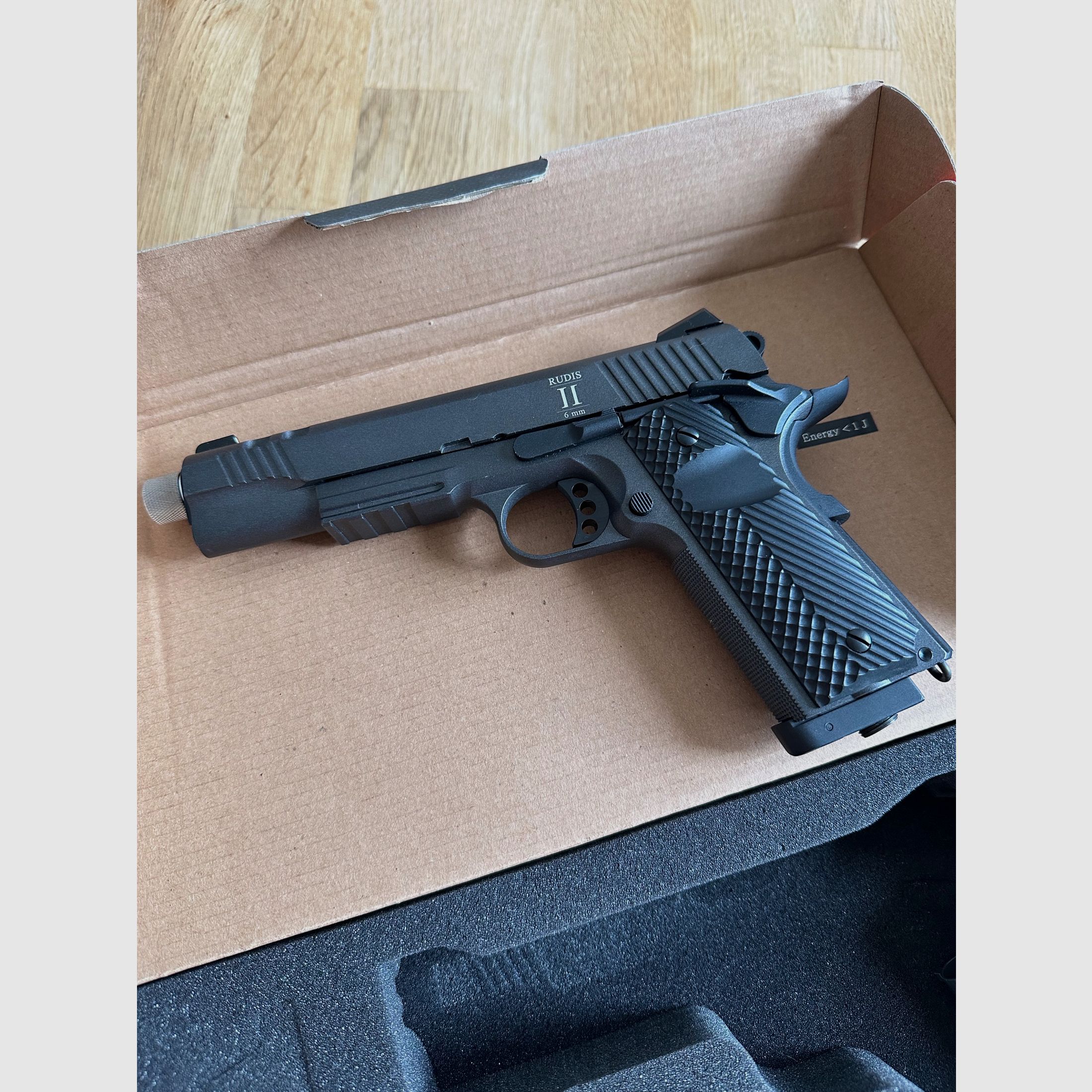 Secutor Rudis Acta non Verba pistola Airsoft 6mm 1Joule, imagen 3 de 8