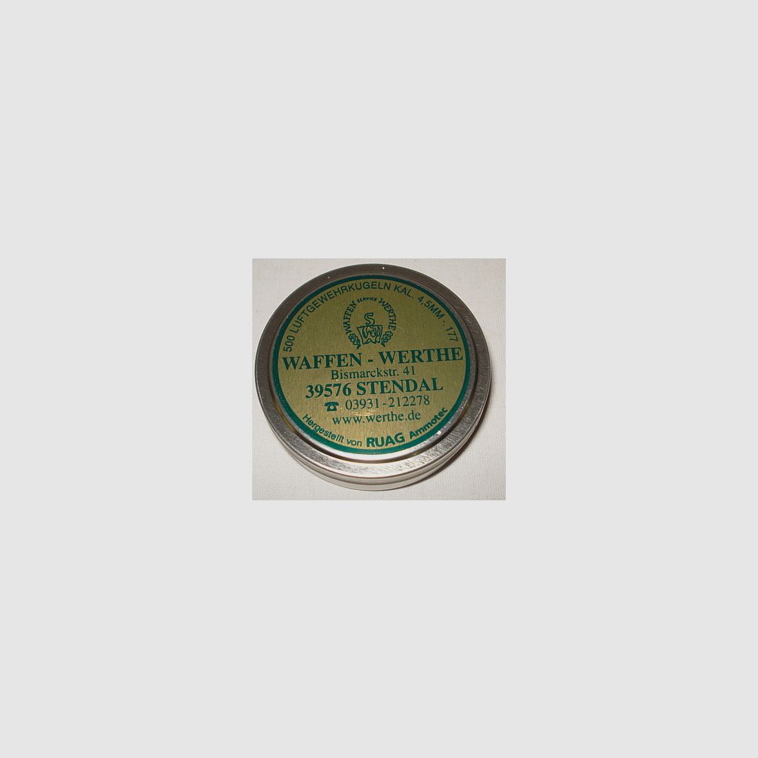 RWS Hausmarke Flachkopf - 4,50mm/0,45g/geriffelt(a500)