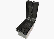 Caja de cargadores MTM TMCLE negra para 10 cargadores AR y 10 cargadores de pistola