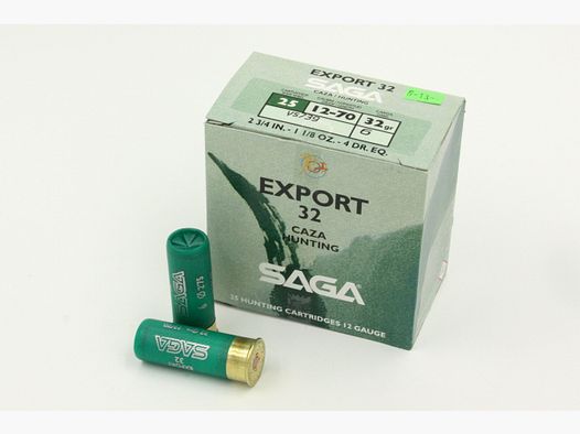 SAGA 12/70 Schrot Export 32, Schrot Nr. 5 / 2.75 mm, 32 gr., 25 Stk