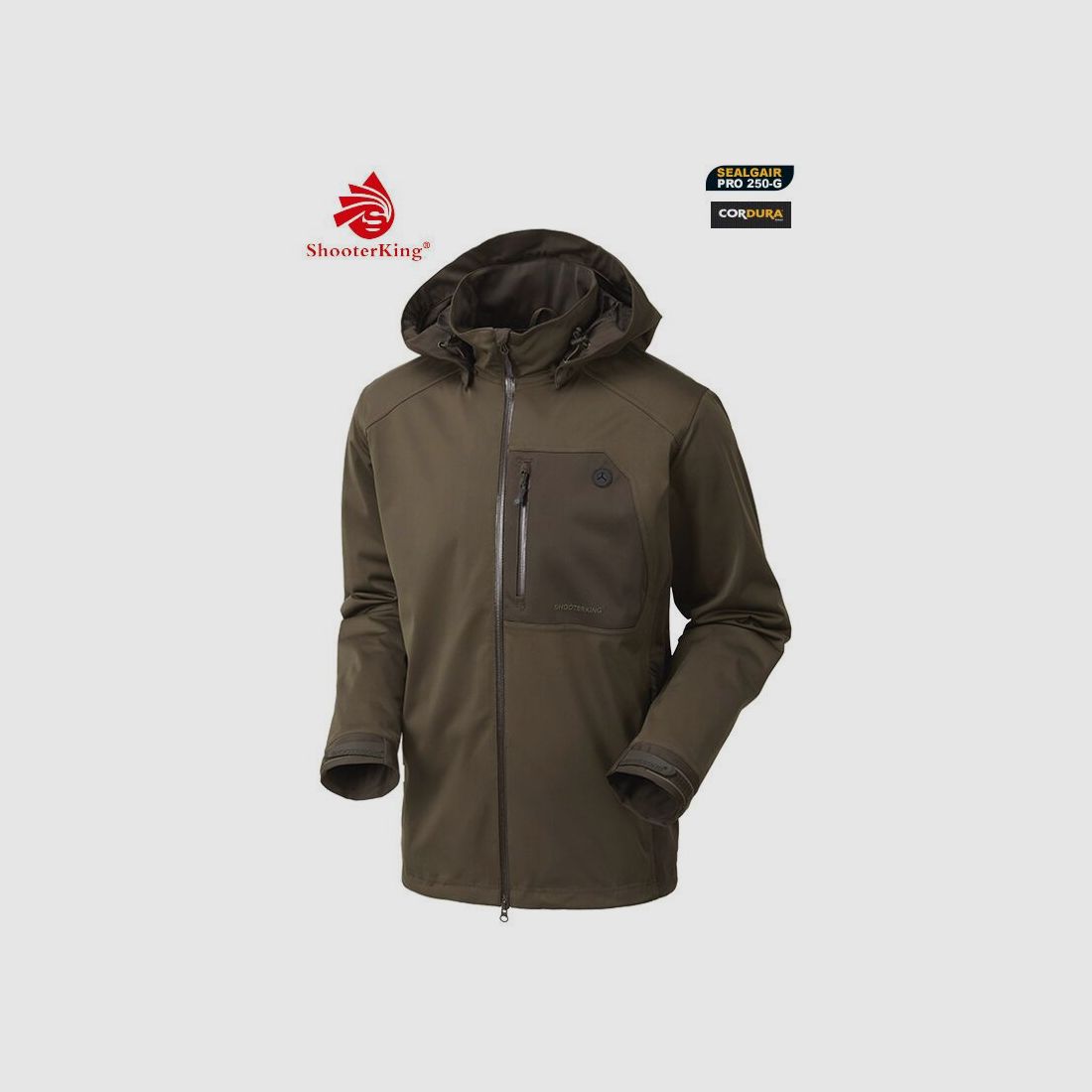 Shooterking Huntflex Jacke braun/oliv