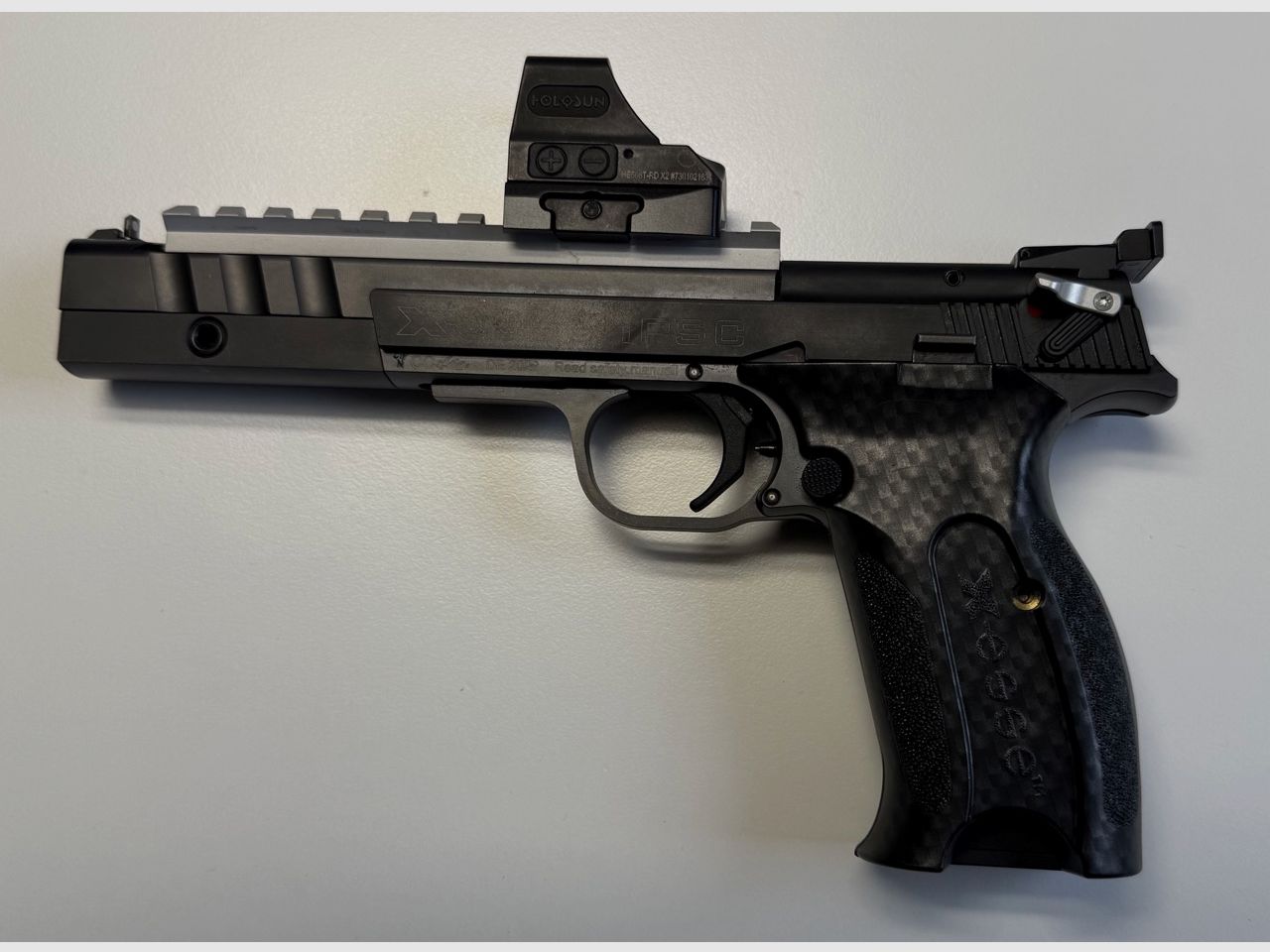 Hämmerli X-ESSE IPSC SF Black, Holosun HE508T-RD-X2, mit umfangreichem, exklusivem Zubehör - NEUWERTIG