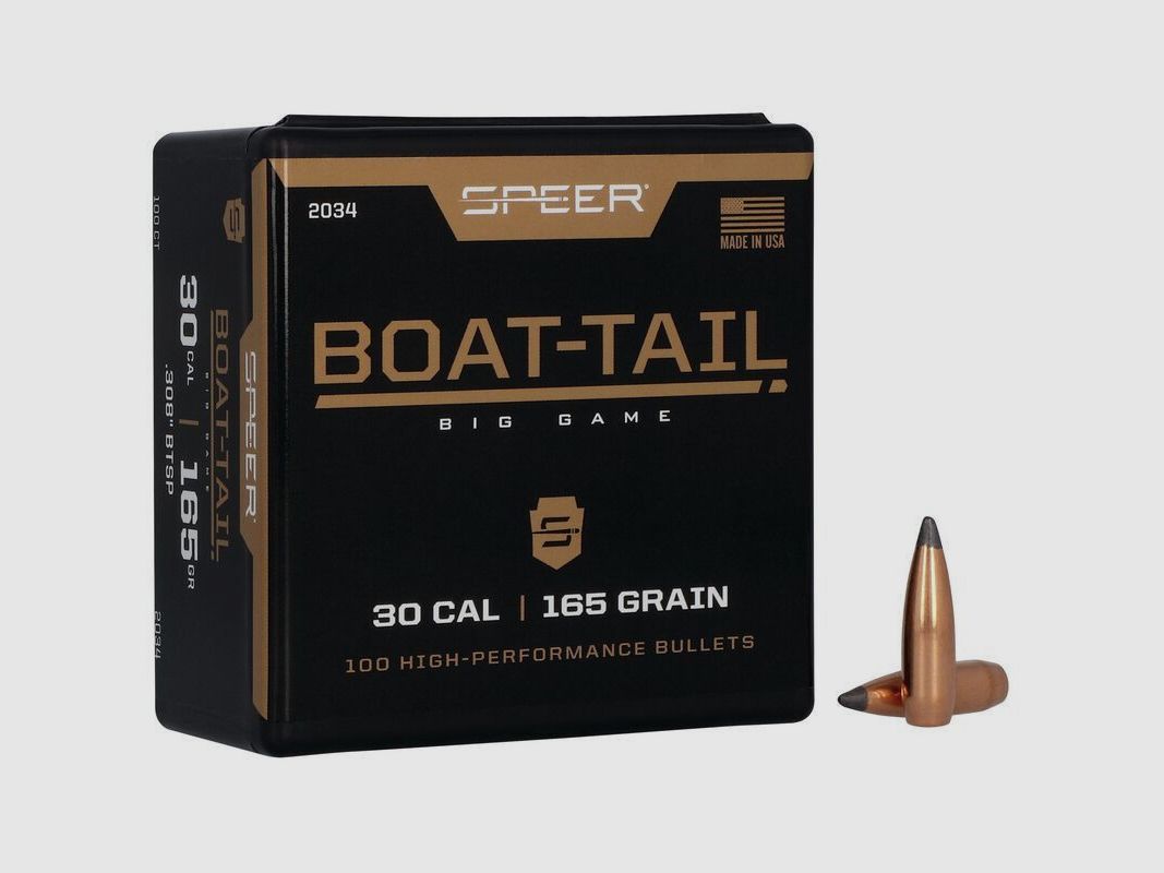 SPEER GESCHOSSE Kal. 308 165GR BOAT TAIL
