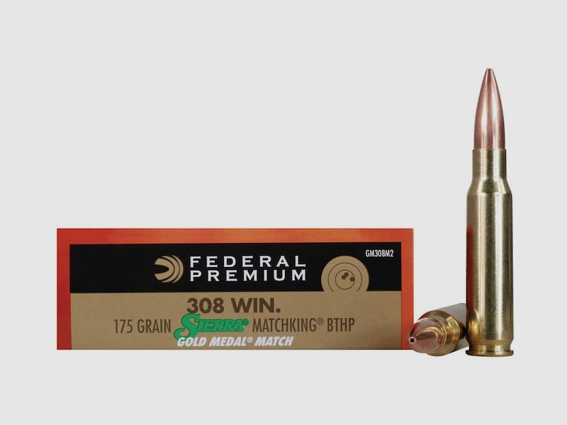 Federal Premium Gold Medal Sierra MatchKing .308 Win. 175GR BTHP 20 Patronen