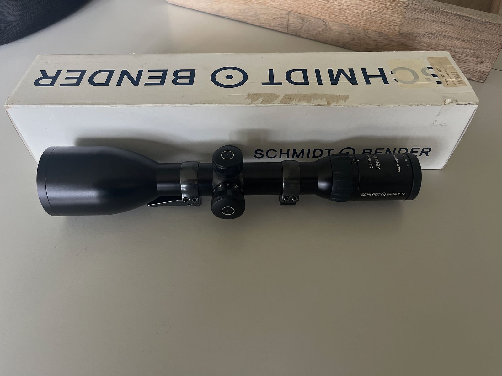 Schmidt and Bender Zenith 2.5-10x56 EAW swivel mount OVP (Zeiss, Swarovski, riflescope)