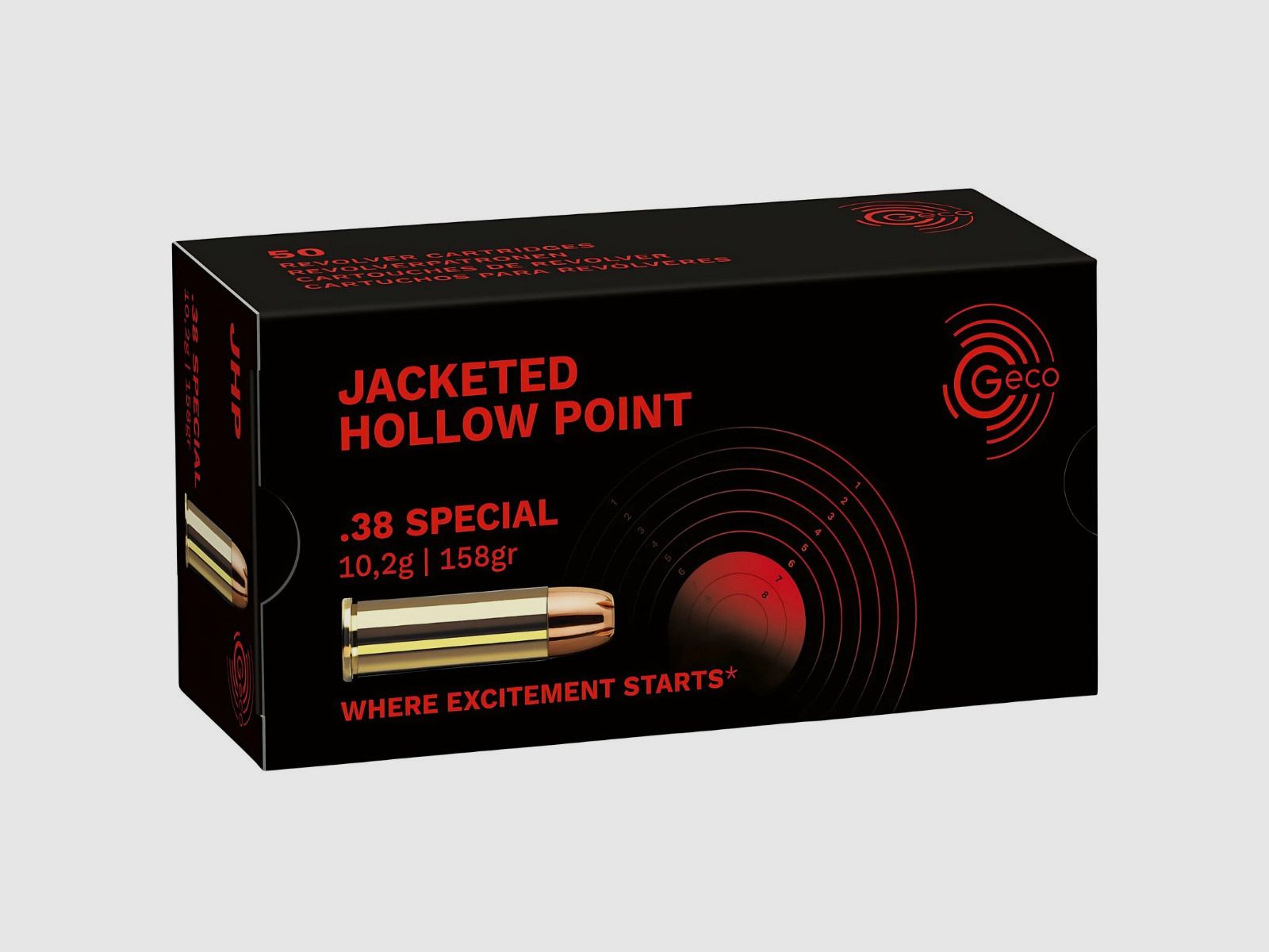 .38 Spec. Geco JHP / HSP 158gr/10,2g (2317717), zdjęcie 1 z 2