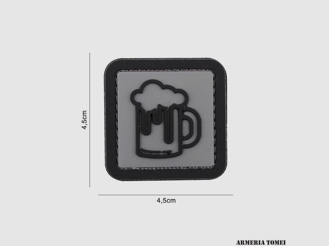 PATCH – 3D PVC BIRRA GRIGIO #7099