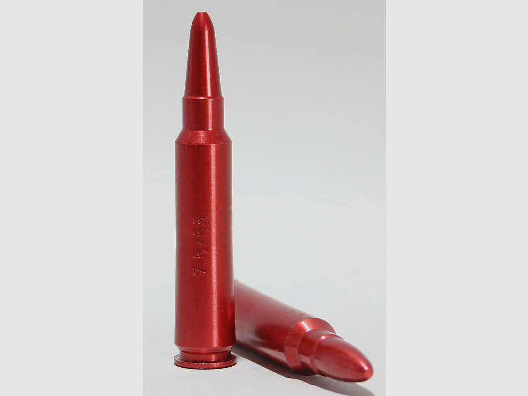 Waffenzubehör Pufferpatrone Alu 2 Stück Pufferpatronen 7,5x55