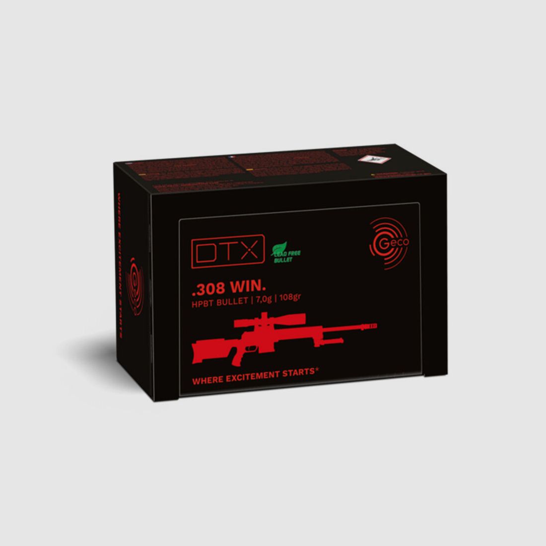 Geco DTX FMJ 108 grs 50 Schuss