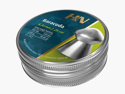 Haendler & Natermann Balín 6.35mm Diabolo Baracuda 2.00g (Calibre 6,35)