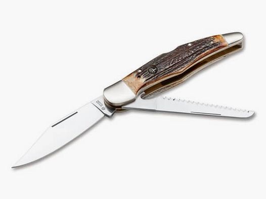 Coltello da caccia Böker Duo in corno di cervo